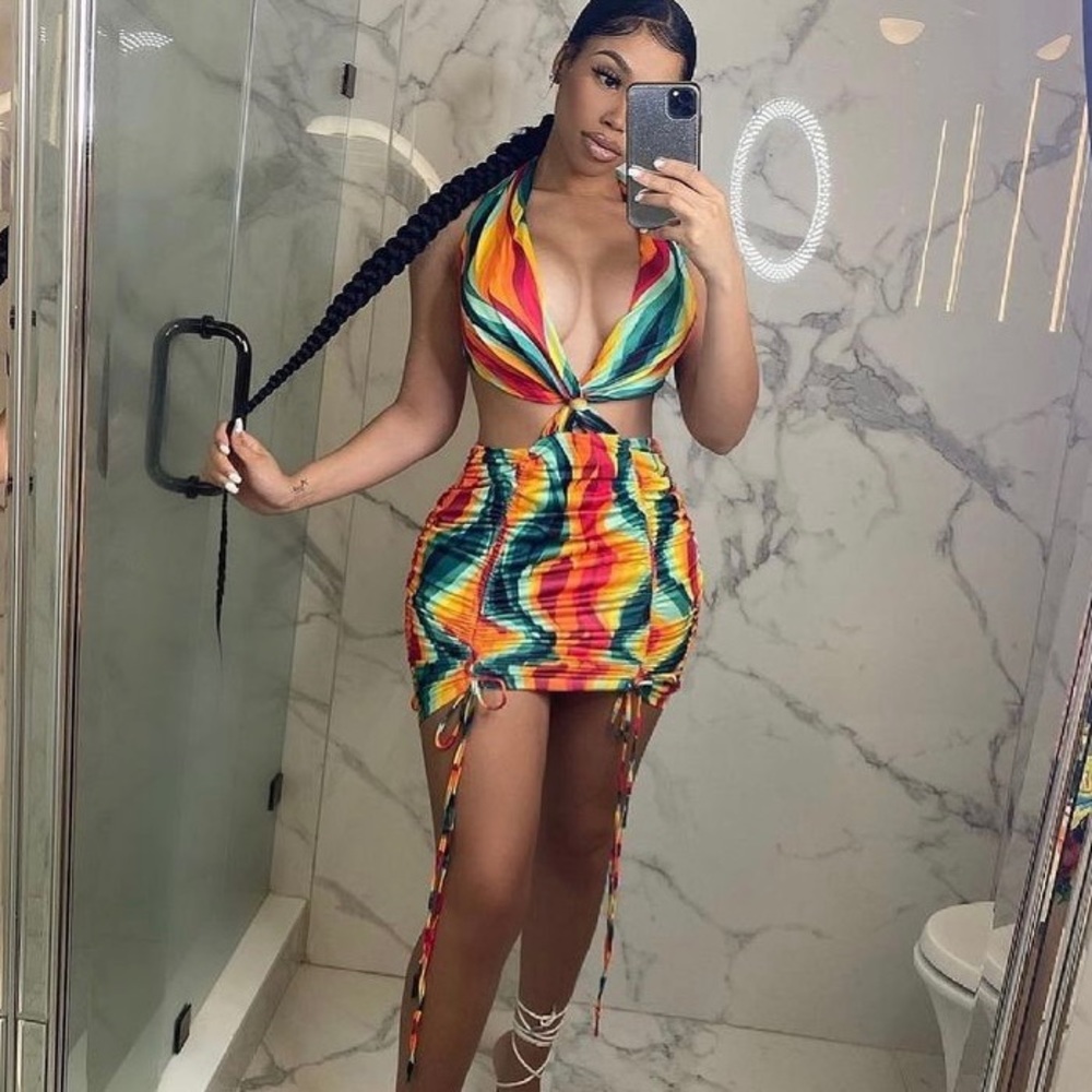 Multi colored dress